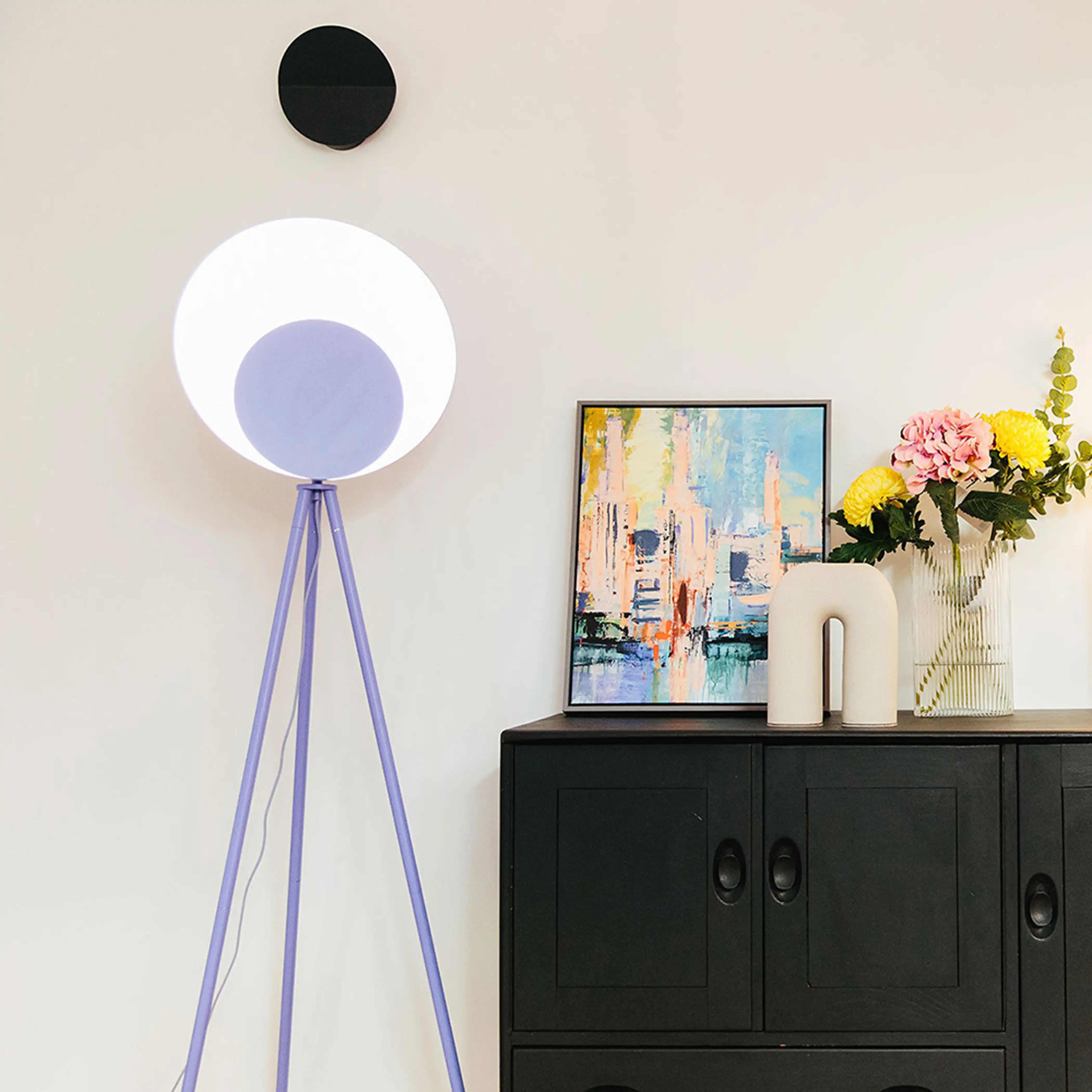 houseof Opal Disk Wall Light | Charcoal