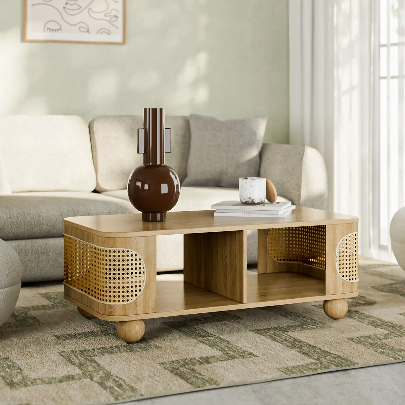 Una Rectangle Wooden Coffee Table | Oak & Cane