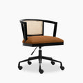 Lana Office Chair | Tuscan Tan Faux Leather & Black
