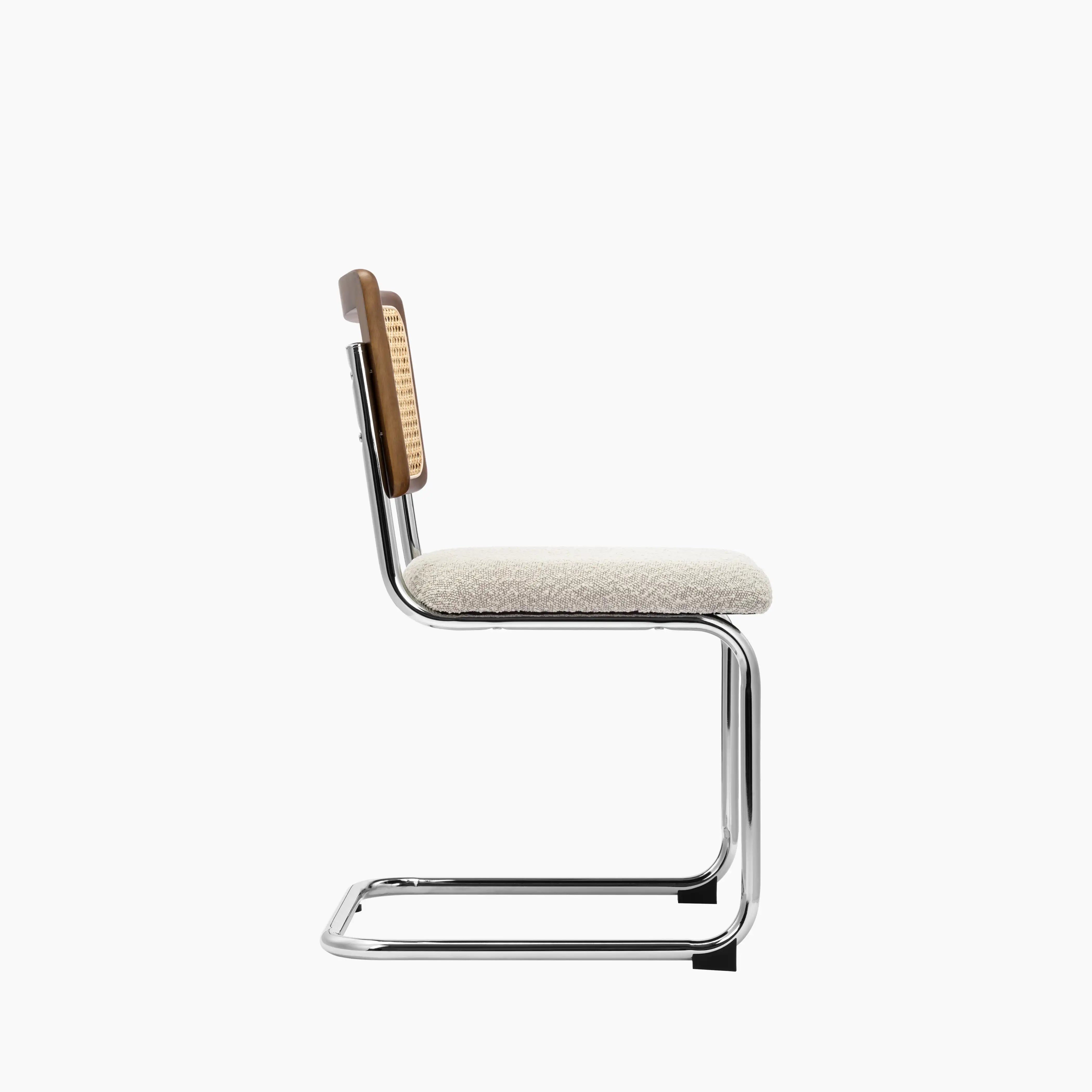 Kenton Dining Chair | Speckled Stone Sustainable Boucle & Chrome