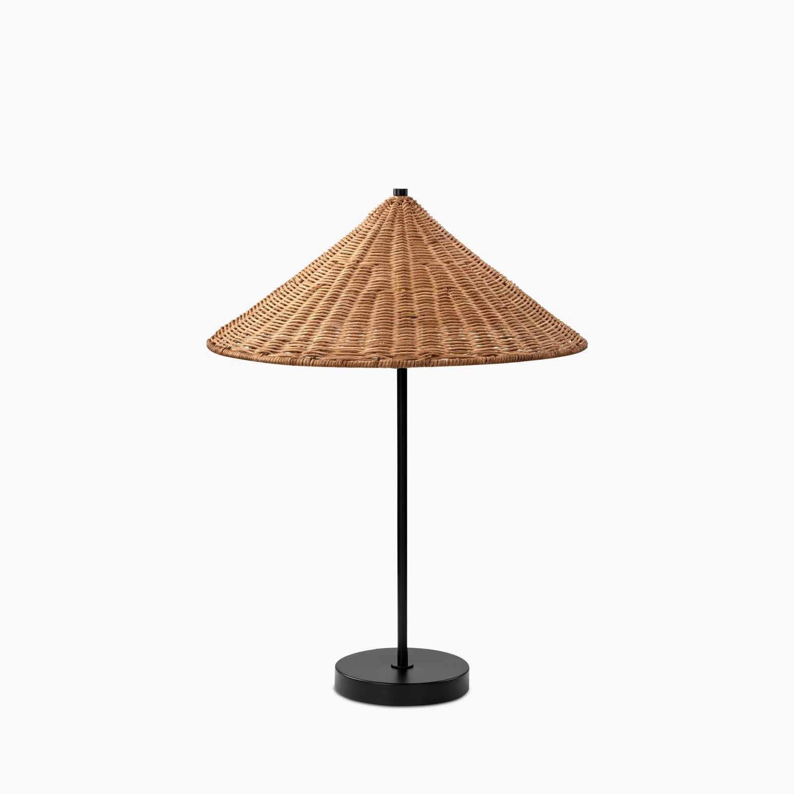 Francia Table Lamp | Rattan & Black