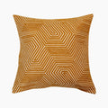 Honeycomb Quilted Square Cushion | Mustard Yellow
