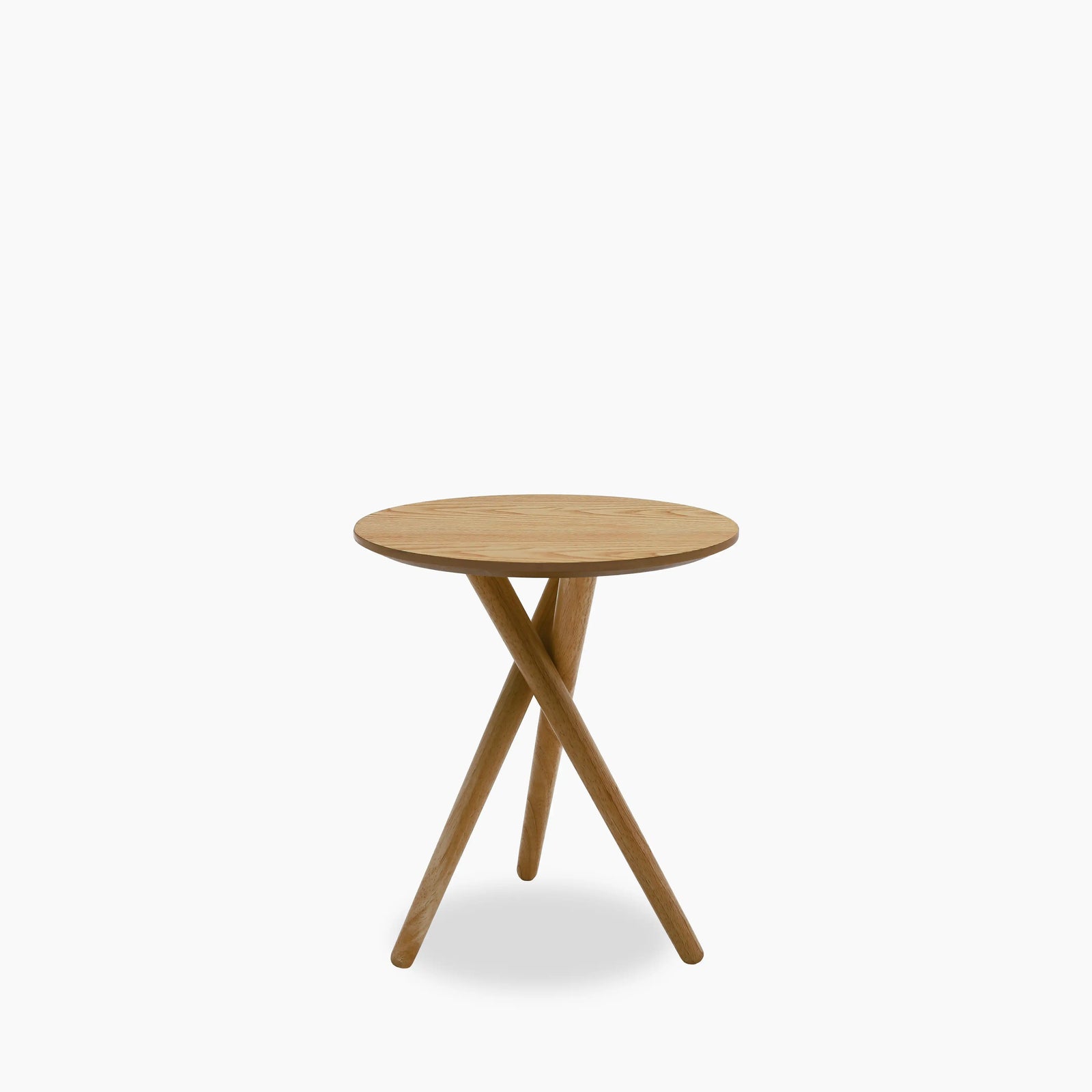 Boden Round Wooden Side Table | Oak