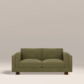 Halton 2 Seater Sofa | Moss Green Sustainable Mohair Velvet