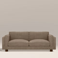 Halton 3 Seater Sofa | Truffle Brown Sustainable Mohair Velvet