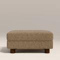 Halton Footstool | Speckled Cappuccino Boucle