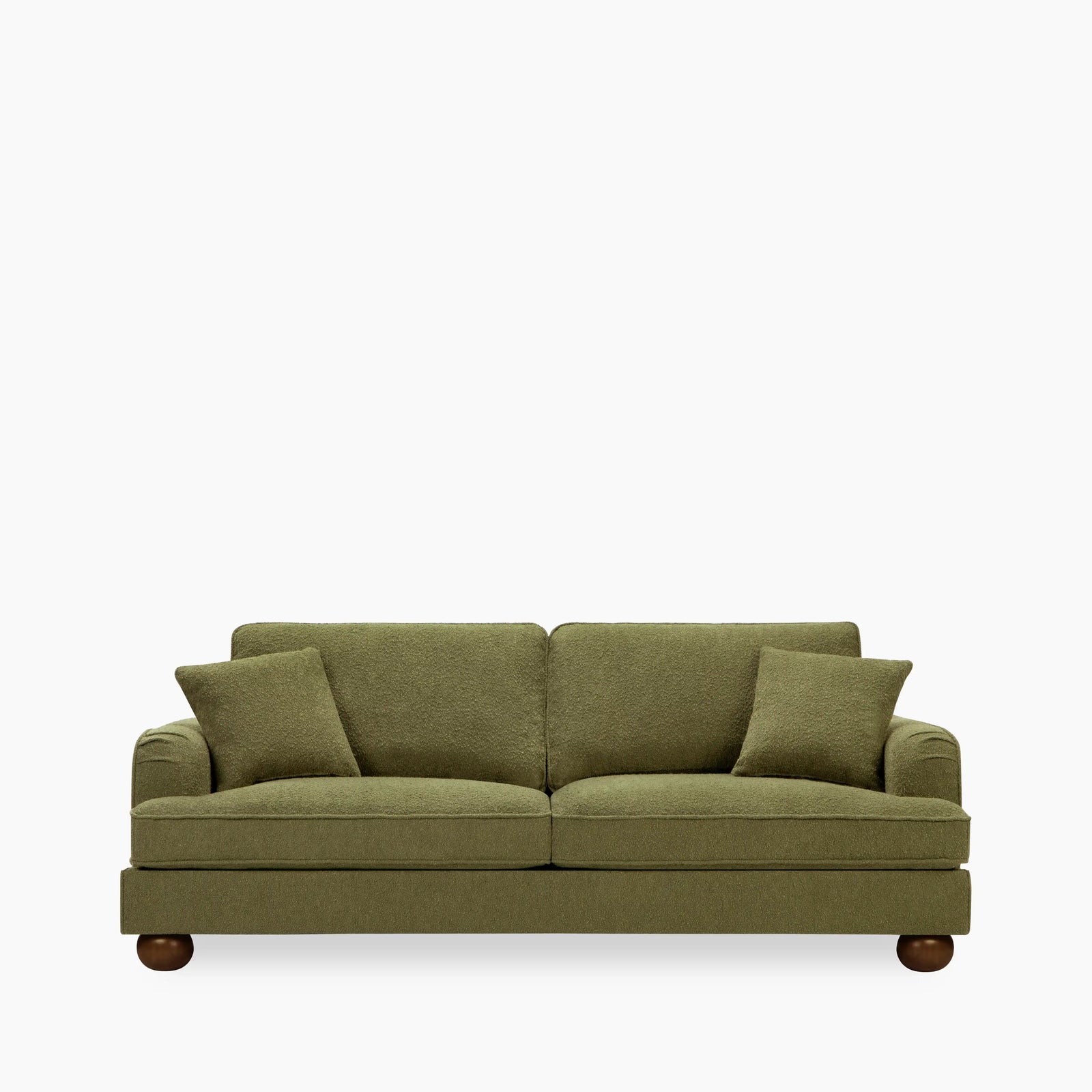Nola 3 Seater Sofa | Moss Green Boucle