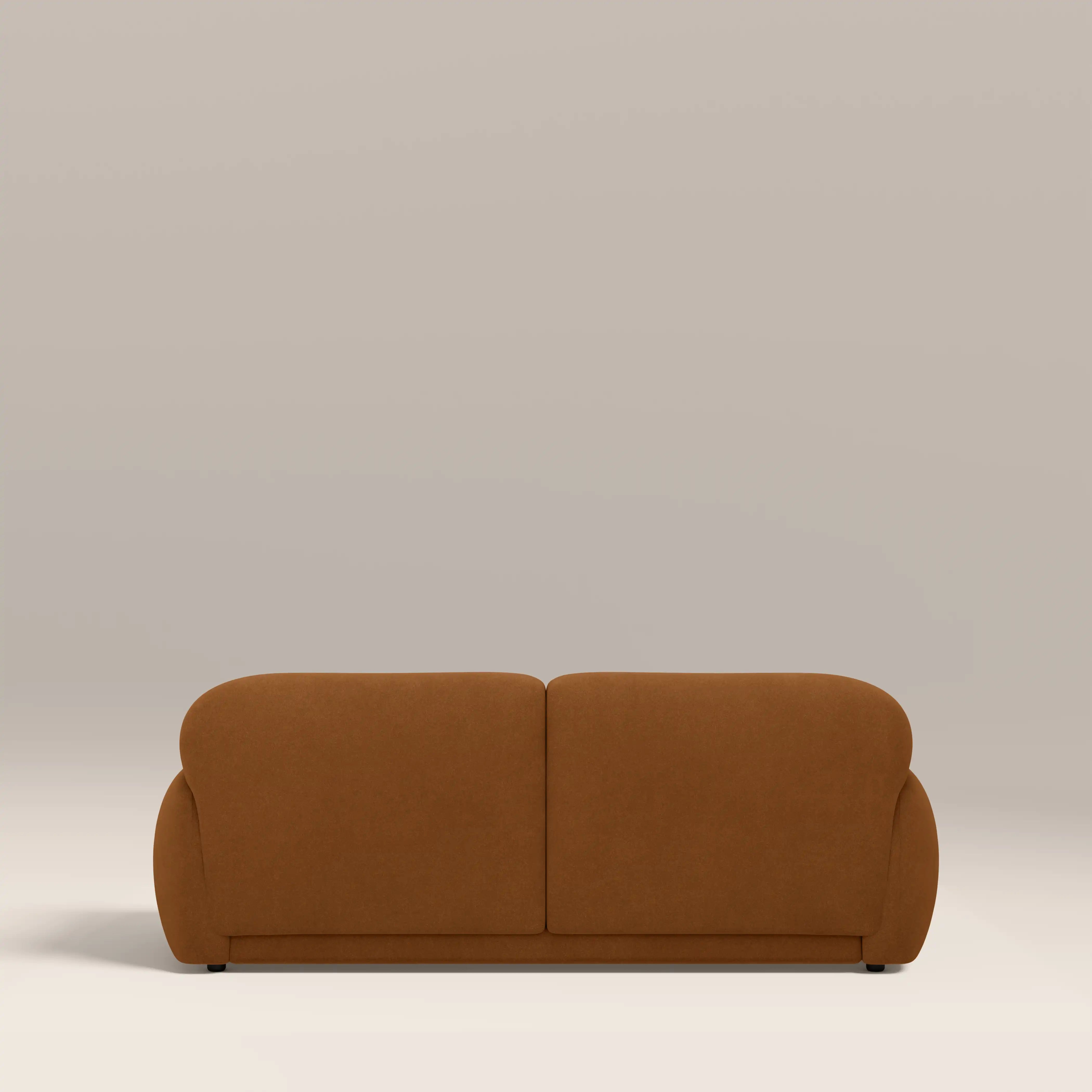 Cloud 2 Seater Sofa | Caramel Brown Sustainable Mohair Velvet