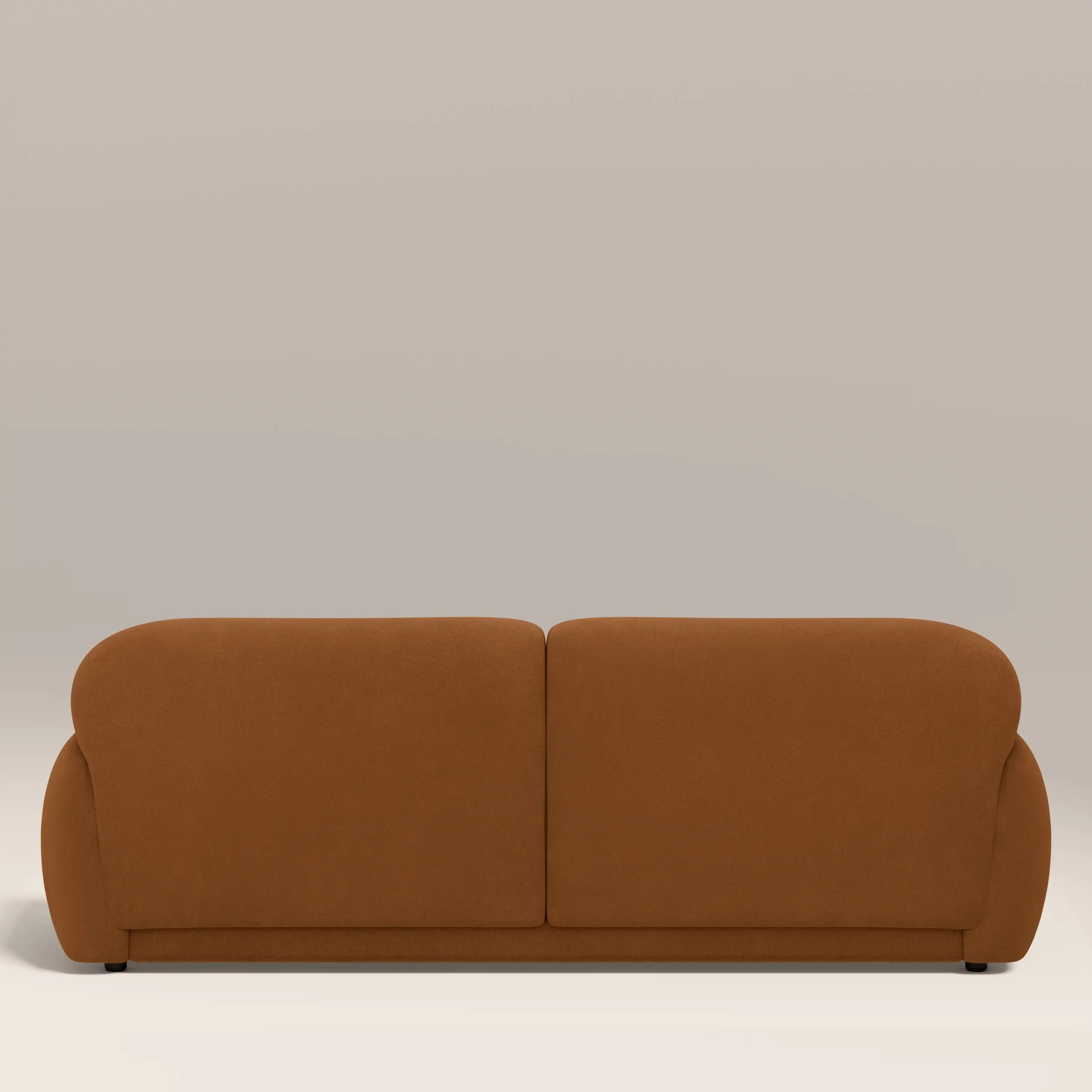 Cloud 3 Seater Sofa | Caramel Brown Sustainable Mohair Velvet