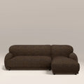 Cloud Right Hand Chaise Sofa | Speckled Espresso Boucle