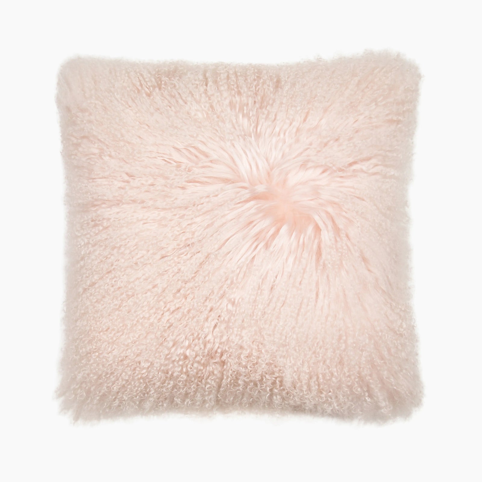 Mongolian Square Cushion | Dusky Pink