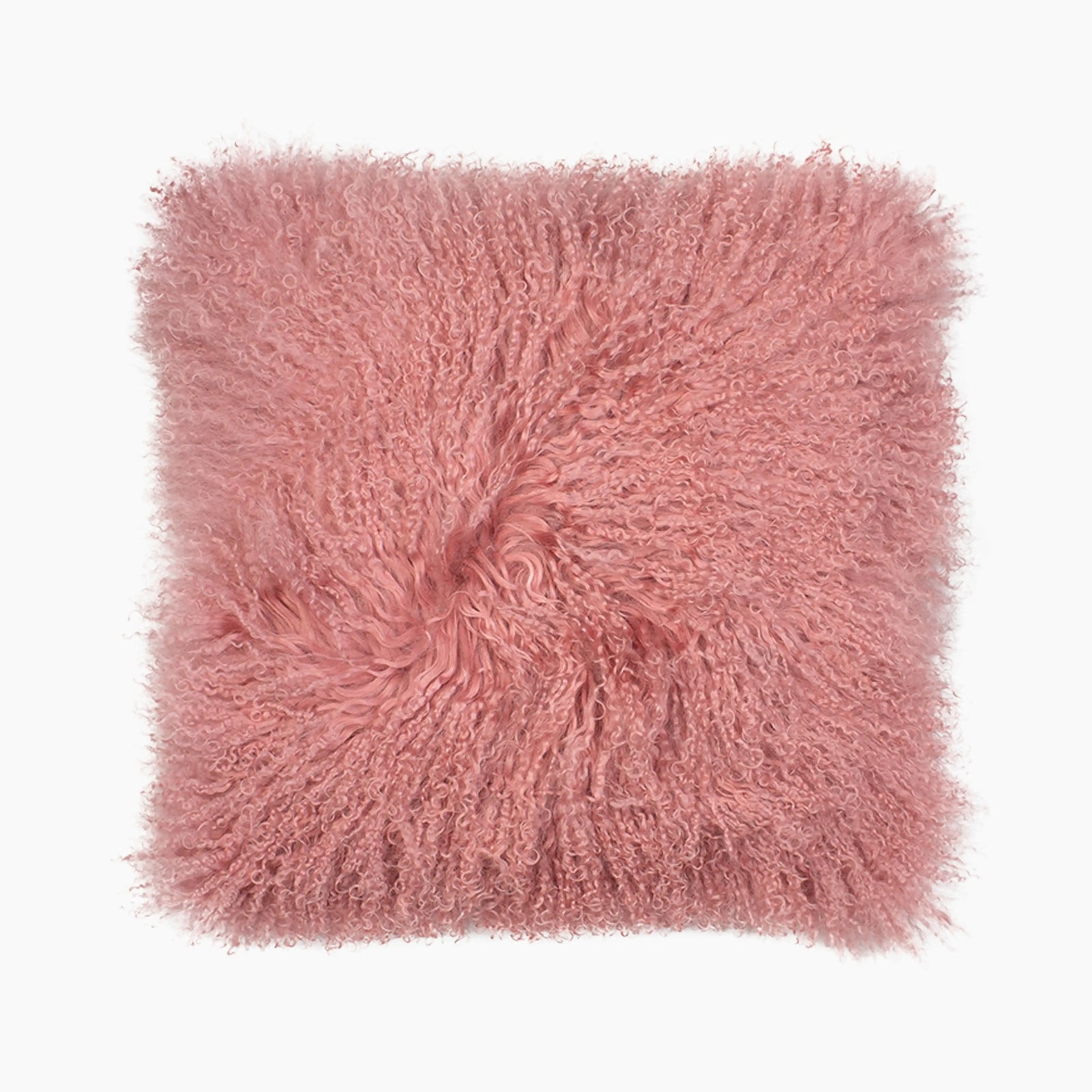 Mongolian Square Cushion | Rosewood Pink
