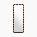 Osaka Wavy Full Length Mirror | Walnut