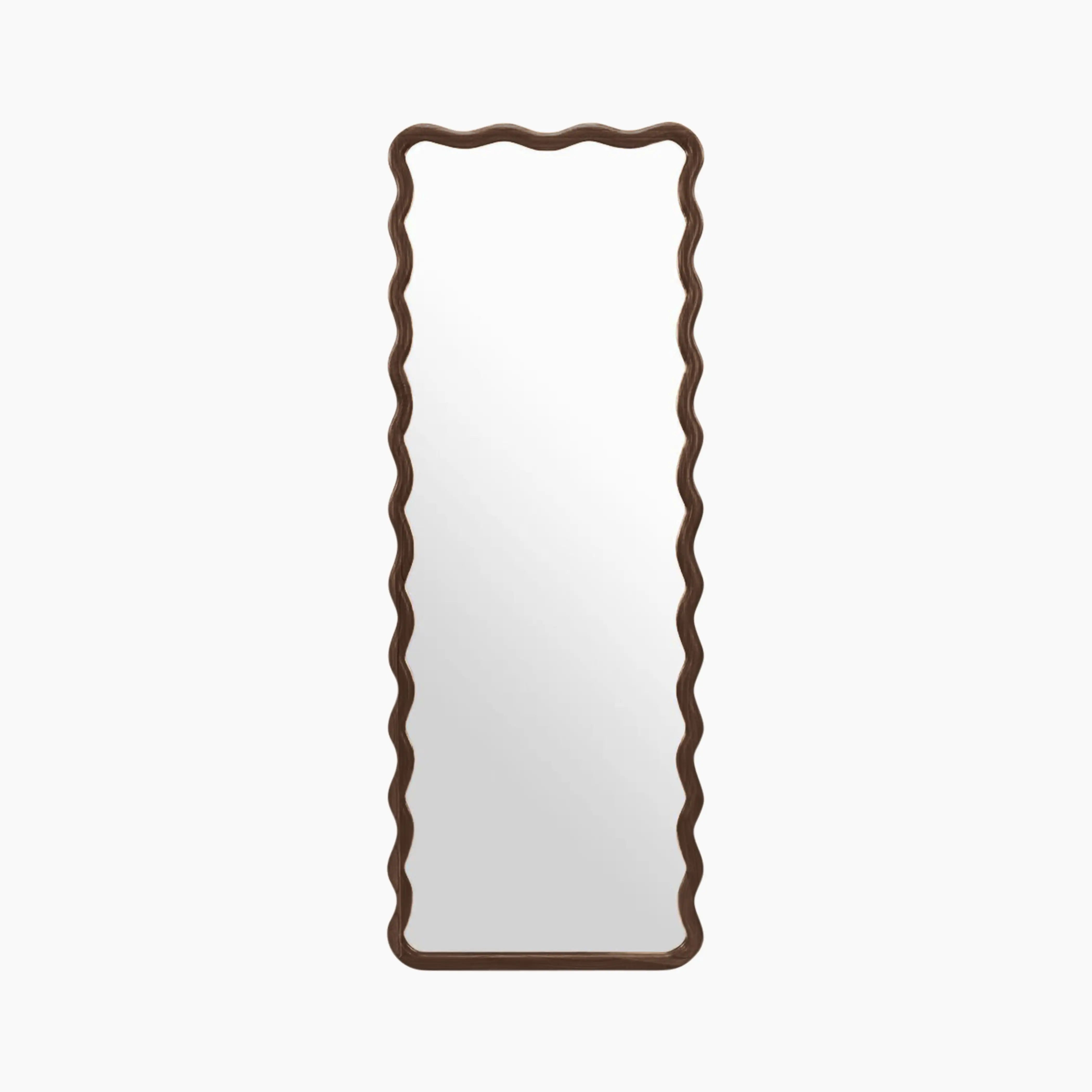 Osaka Wavy Full Length Mirror | Walnut