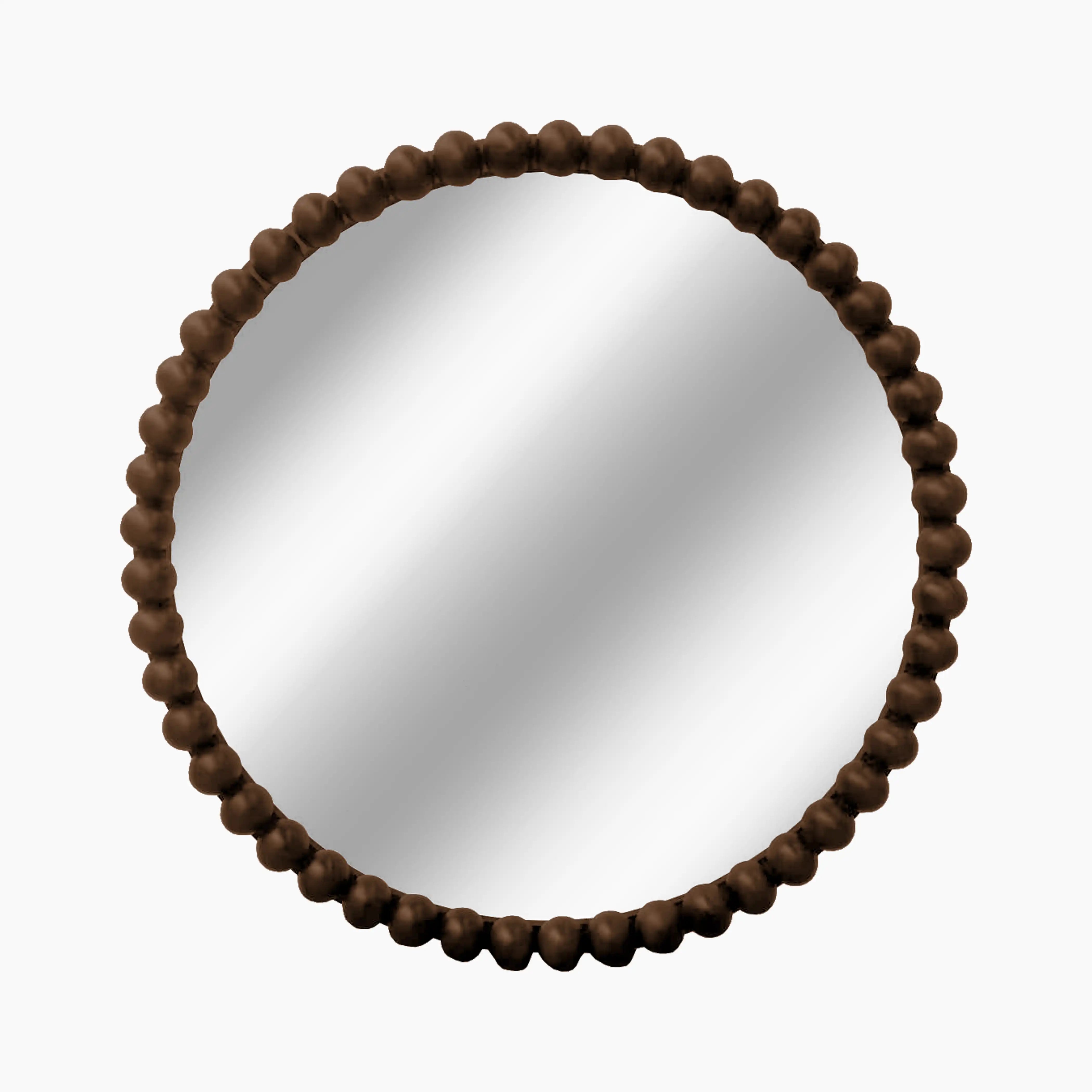 Ashby Round Wall Mirror | Walnut