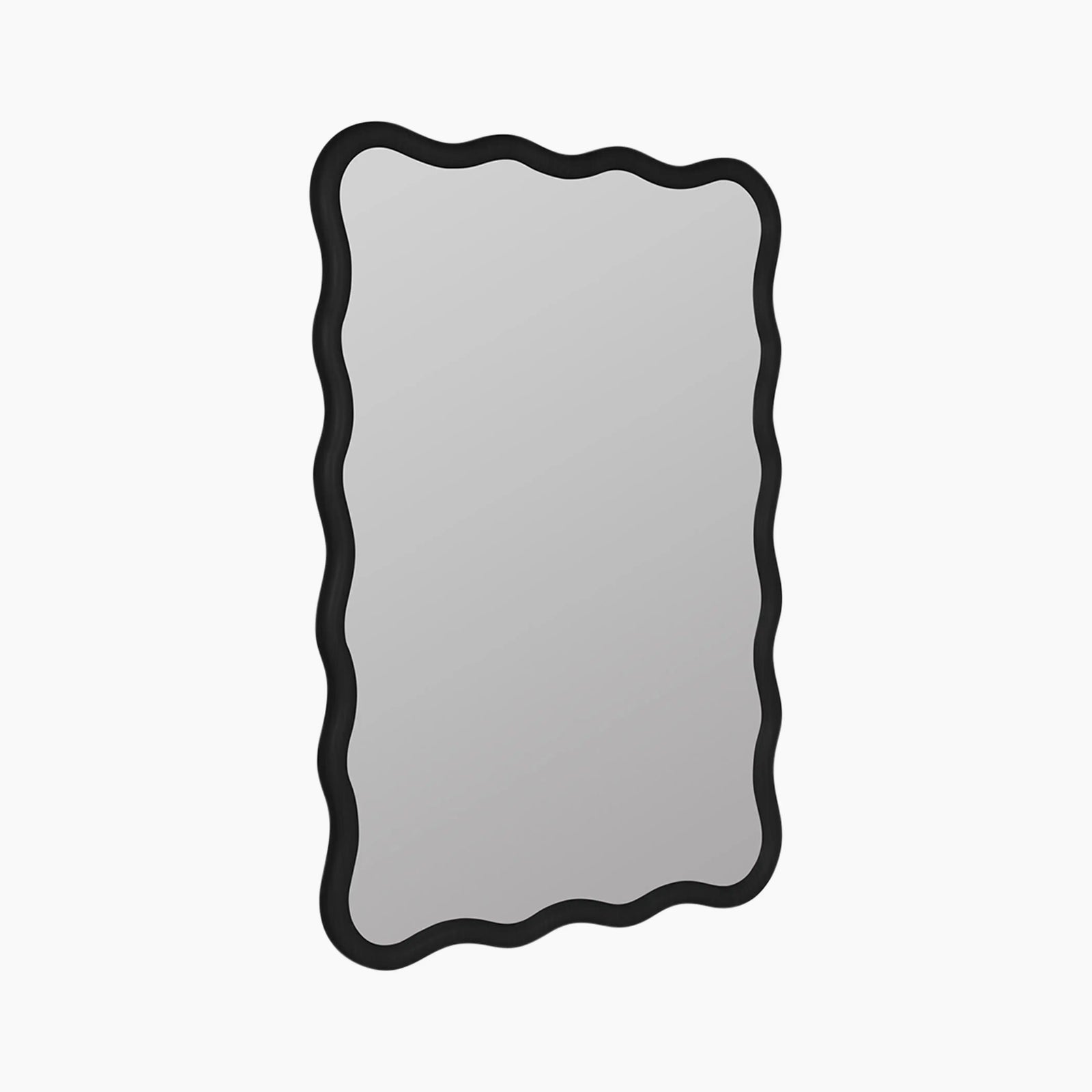 Osaka Wavy Wall Mirror | Black