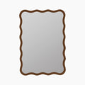 Osaka Wavy Wall Mirror | Walnut