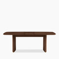 Caleb 6-8 Seat Rectangle Wooden Extendable Dining Table | Walnut