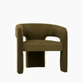 Bellamy Accent Chair | Moss Green Sustainable Mohair Velvet