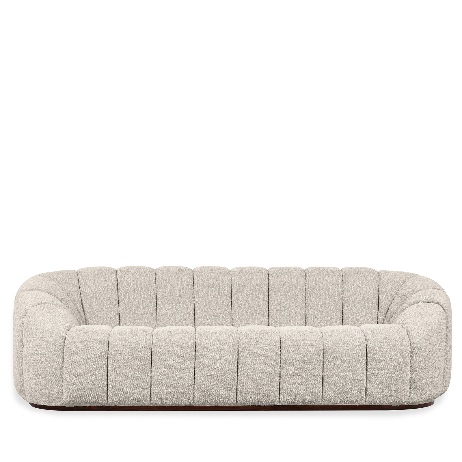 Ivy 3 Seater Sofa | Speckled Stone Sustainable Boucle