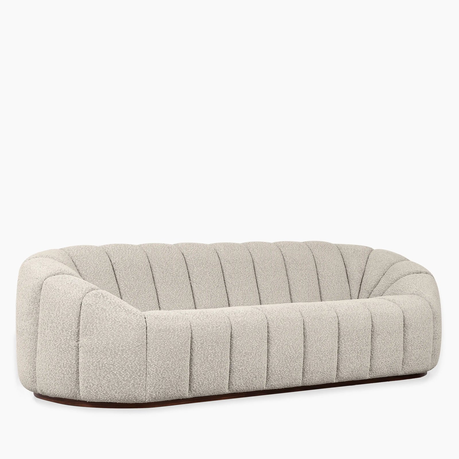 Ivy 3 Seater Sofa | Speckled Stone Sustainable Boucle