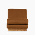 Harrison Accent Chair | Caramel Sustainable Mohair Velvet & Walnut