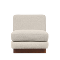Harrison Accent Chair | Speckled Stone Sustainable Boucle & Walnut