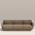 Connick 3 Seater Sofa | Truffle Brown Sustainable Mohair Velvet