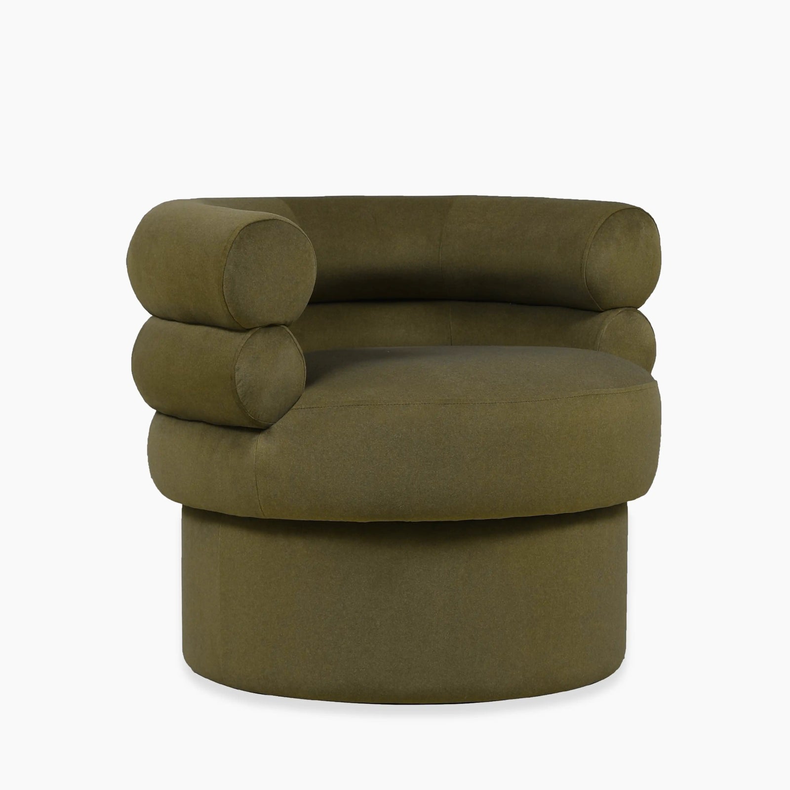 Ethan Accent Chair | Moss Green Sustainable Mohair Velvet