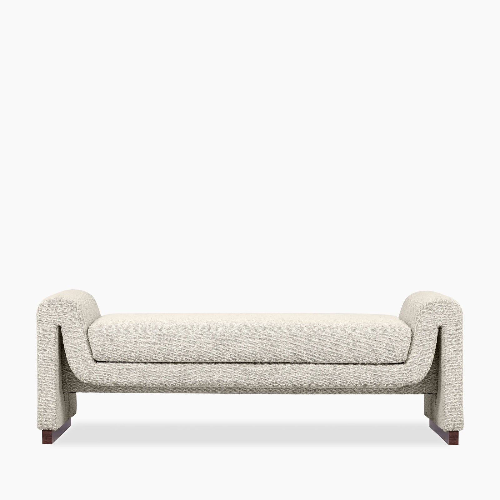 Bennett Bench | Speckled Stone Sustainble Boucle