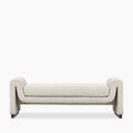 Bennett Bench | Speckled Stone Sustainble Boucle