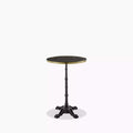 Parisian Style Flat Auto-Adjust Bar Table | Brown Marble & Brass