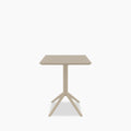 Aiden 4 Seat Square Cafe Table | Taupe