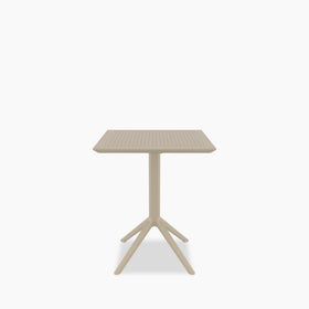 Aiden 4 Seat Square Cafe Table | Taupe