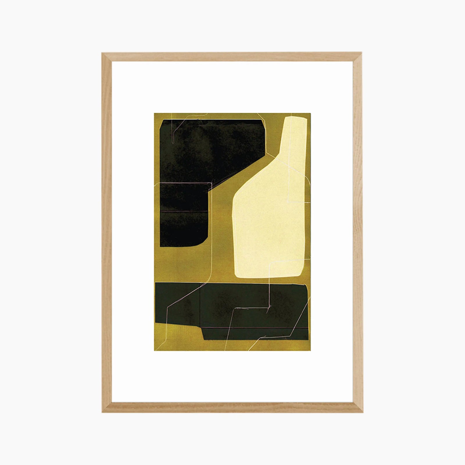 Mid Century Shapes I Abstract Print