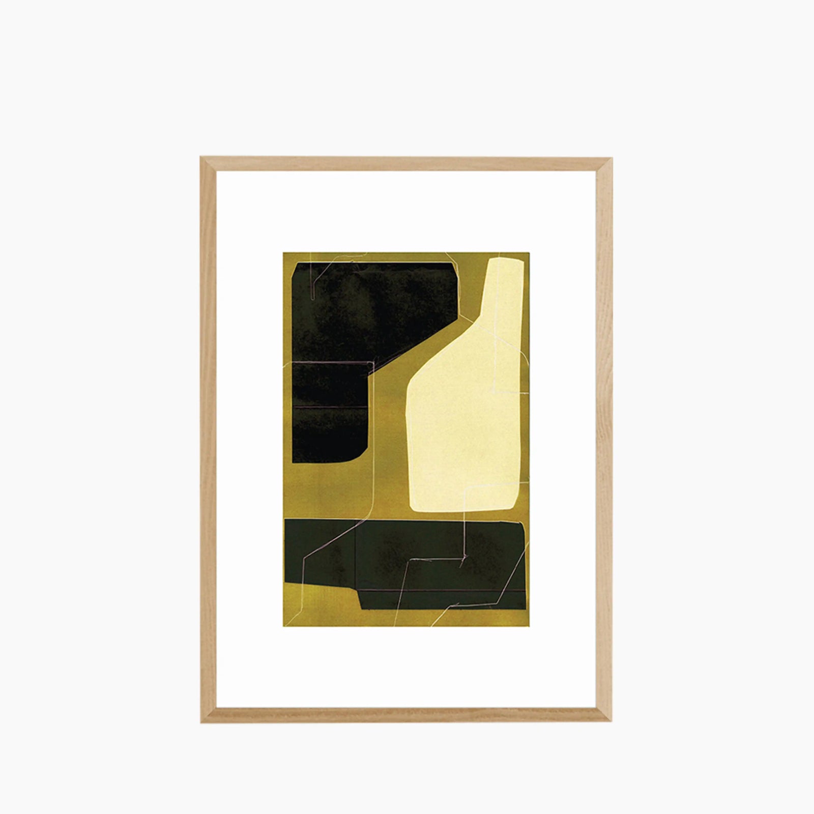 Mid Century Shapes I Abstract Print