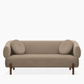 Hallfield 3 Seater Sofa | Truffle Brown Sustainable Mohair Velvet
