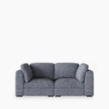 Brigitte 2 Seater Modular Sofa | Blue Chenille Fabric