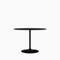 Isla 4 Seat Round Wooden Dining Table | Black Ash