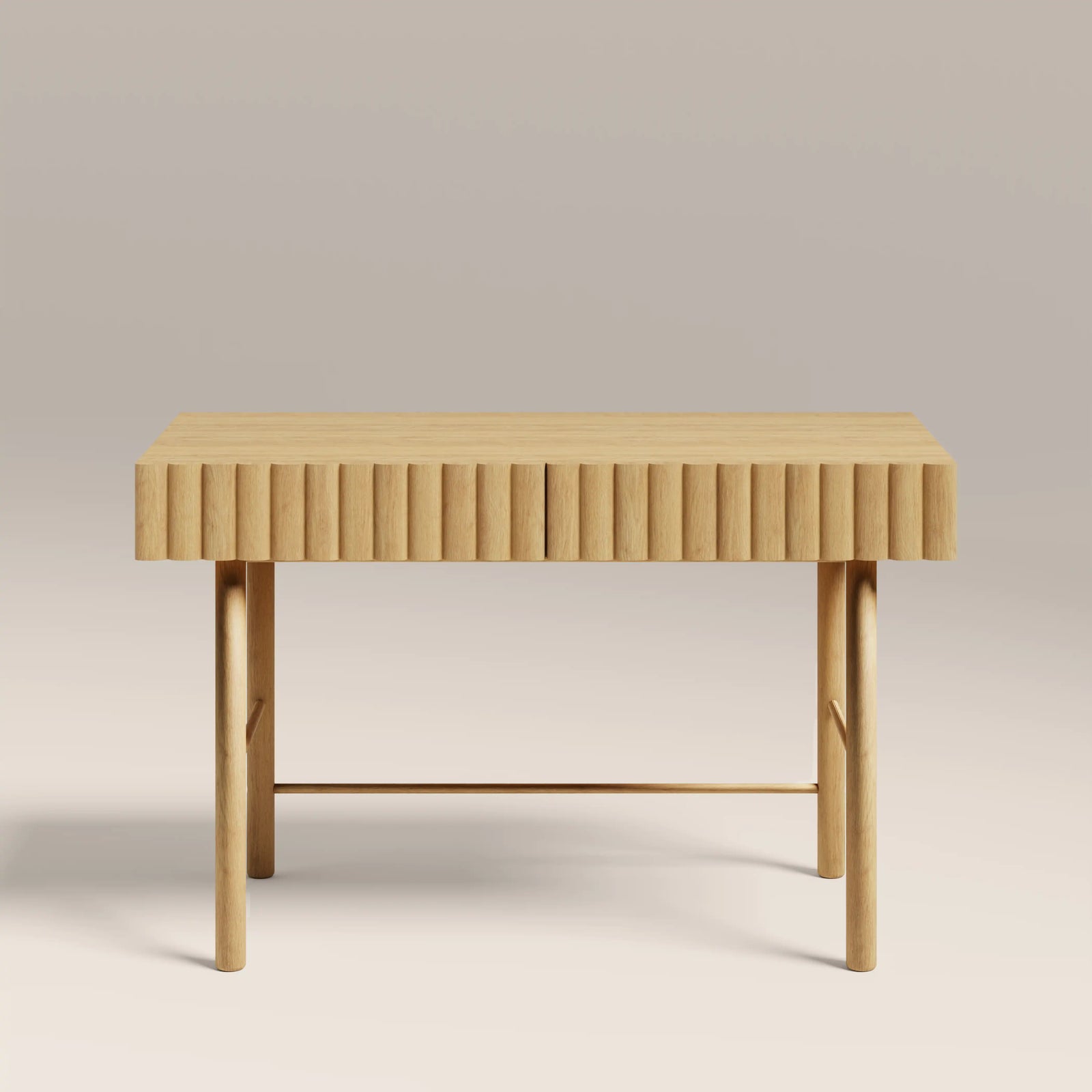 Raphael 2 Drawer Wooden Desk | Oak