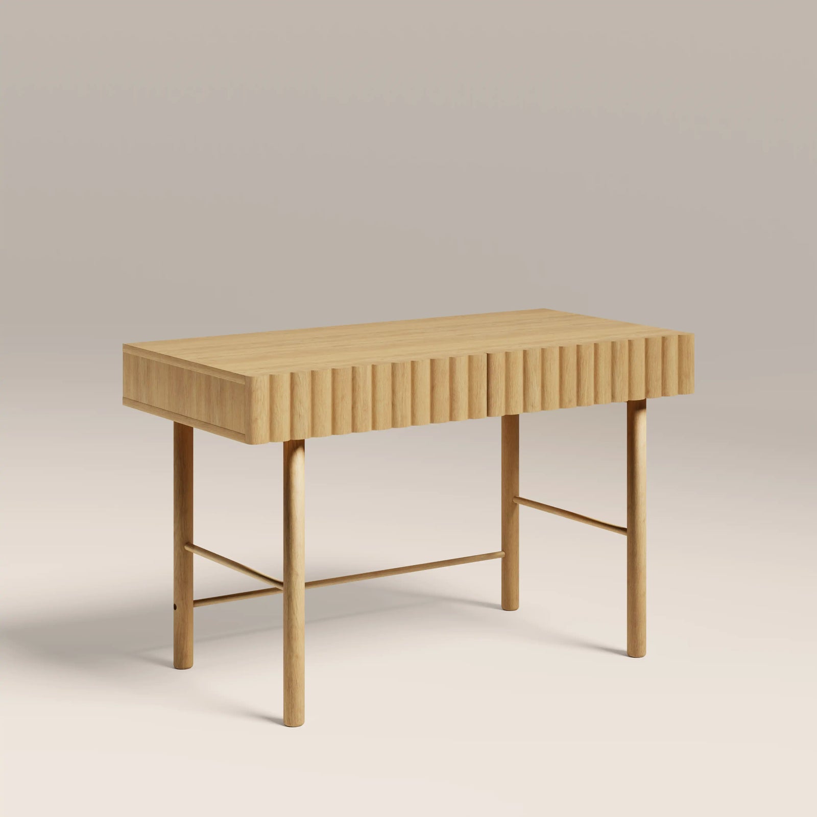 Raphael 2 Drawer Wooden Desk | Oak