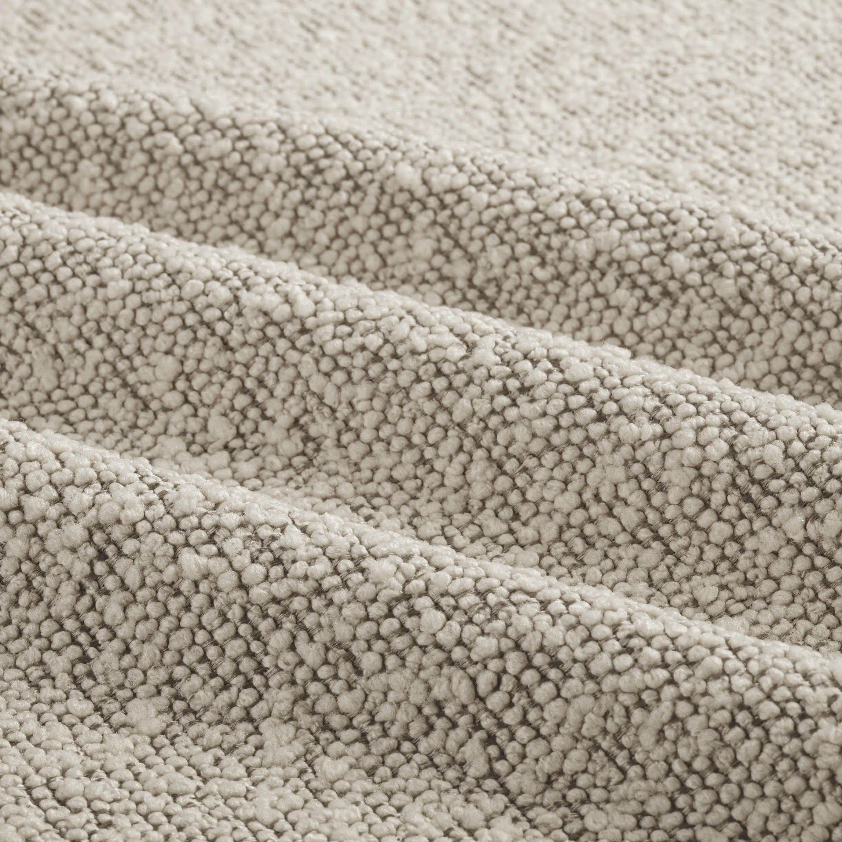 Ivy Footstool | Speckled Stone Sustainable Boucle