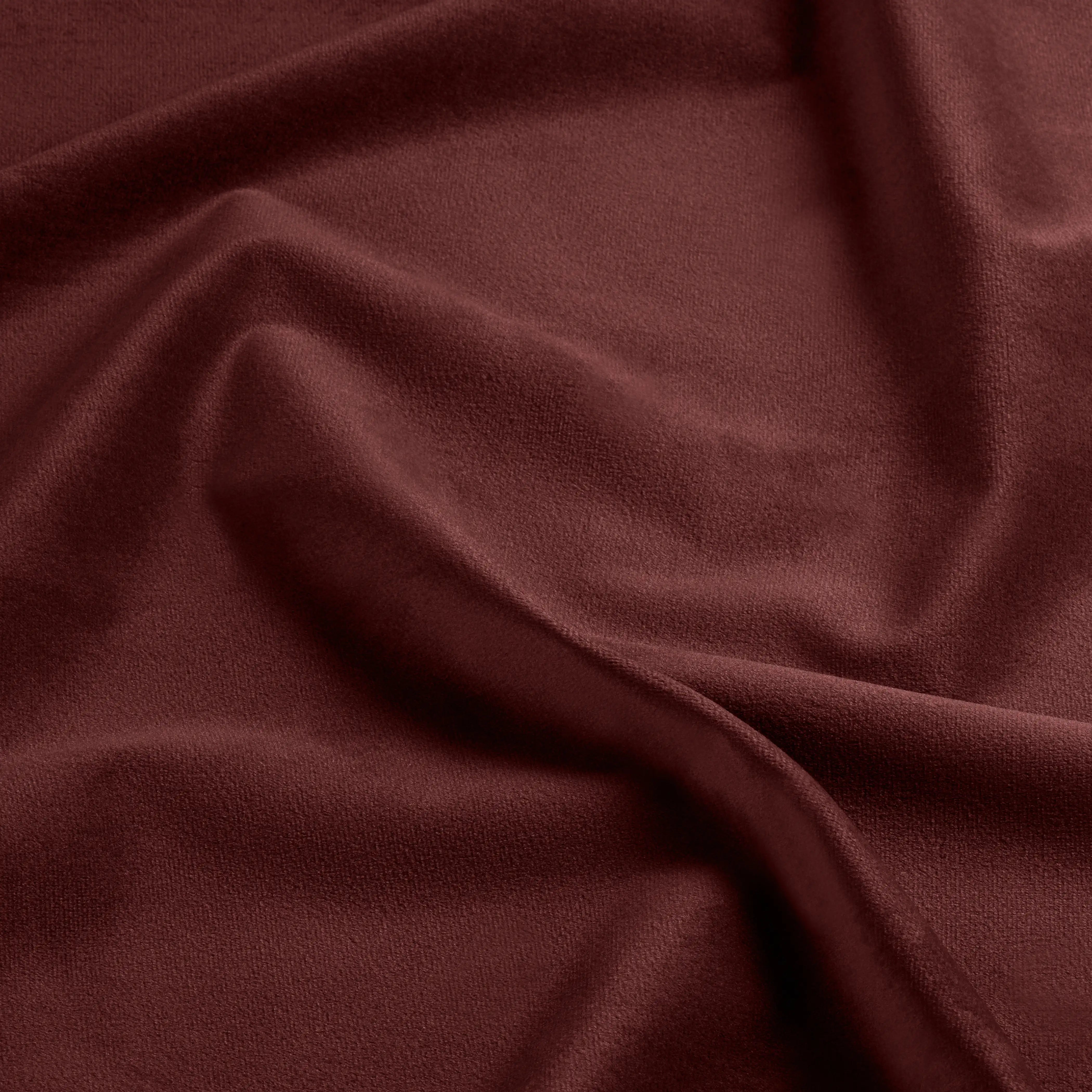 Halston Dining Chair | Rust Red Sustainable Velvet & Black