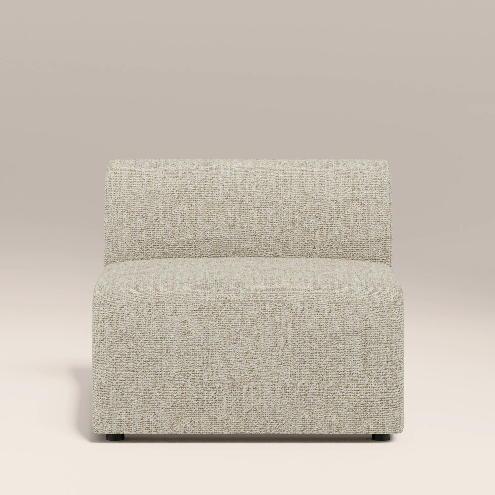 Malmo Armless Module Section | Oatmeal Woven Boucle