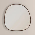 Ferne Asymmetrical Wall Mirror, 80 cm | Walnut