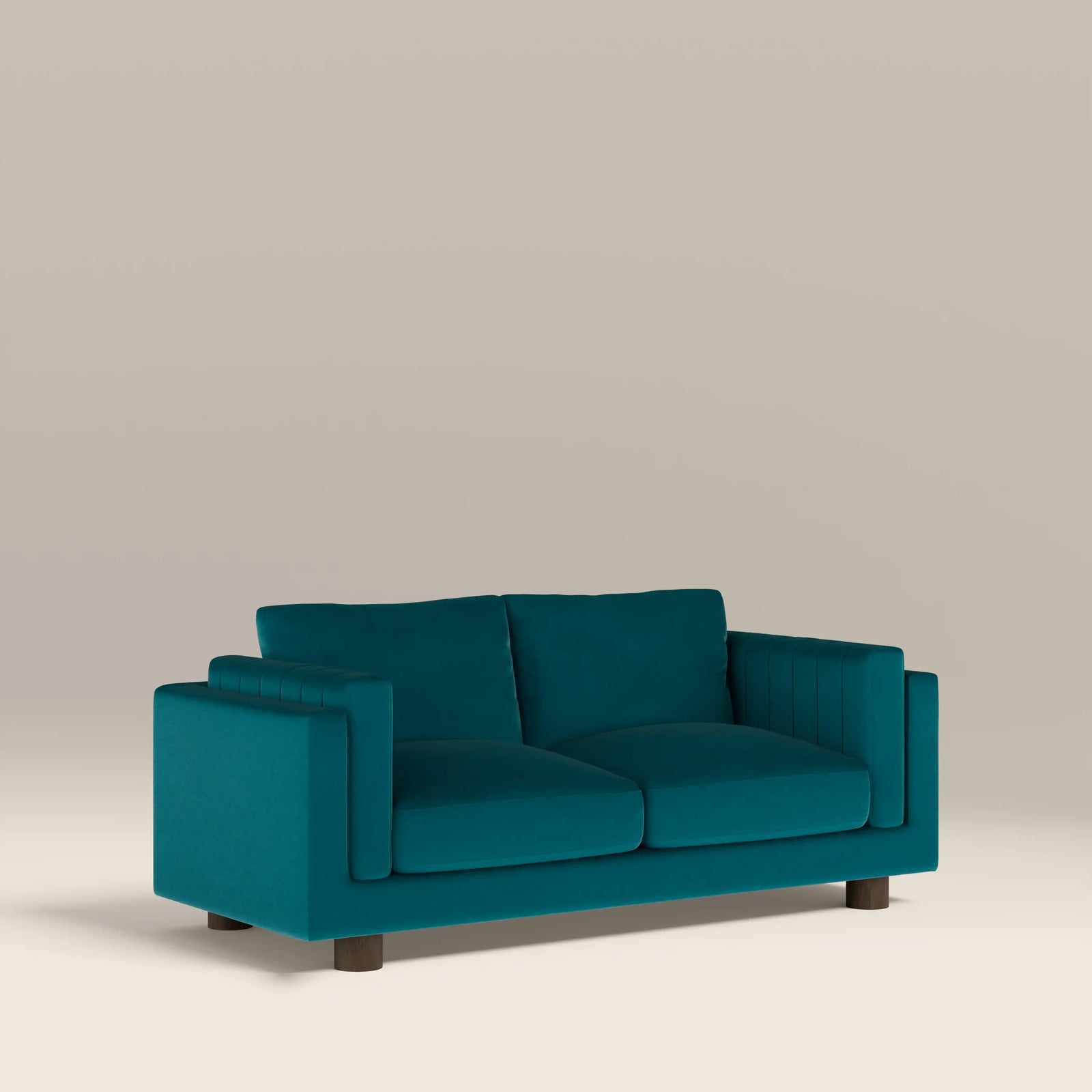 Halton 2 Seater Sofa | Teal Sustainable Velvet