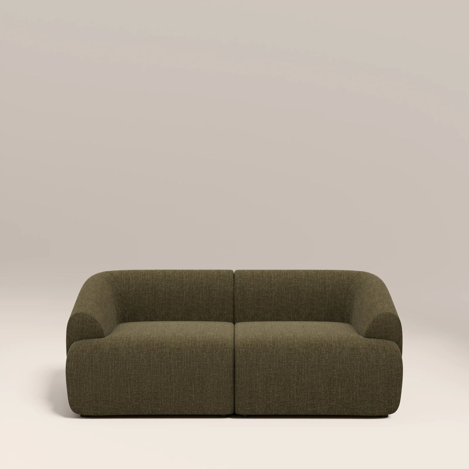 Malmo 2 Seater Sofa | Olive Green Velvet Chenille
