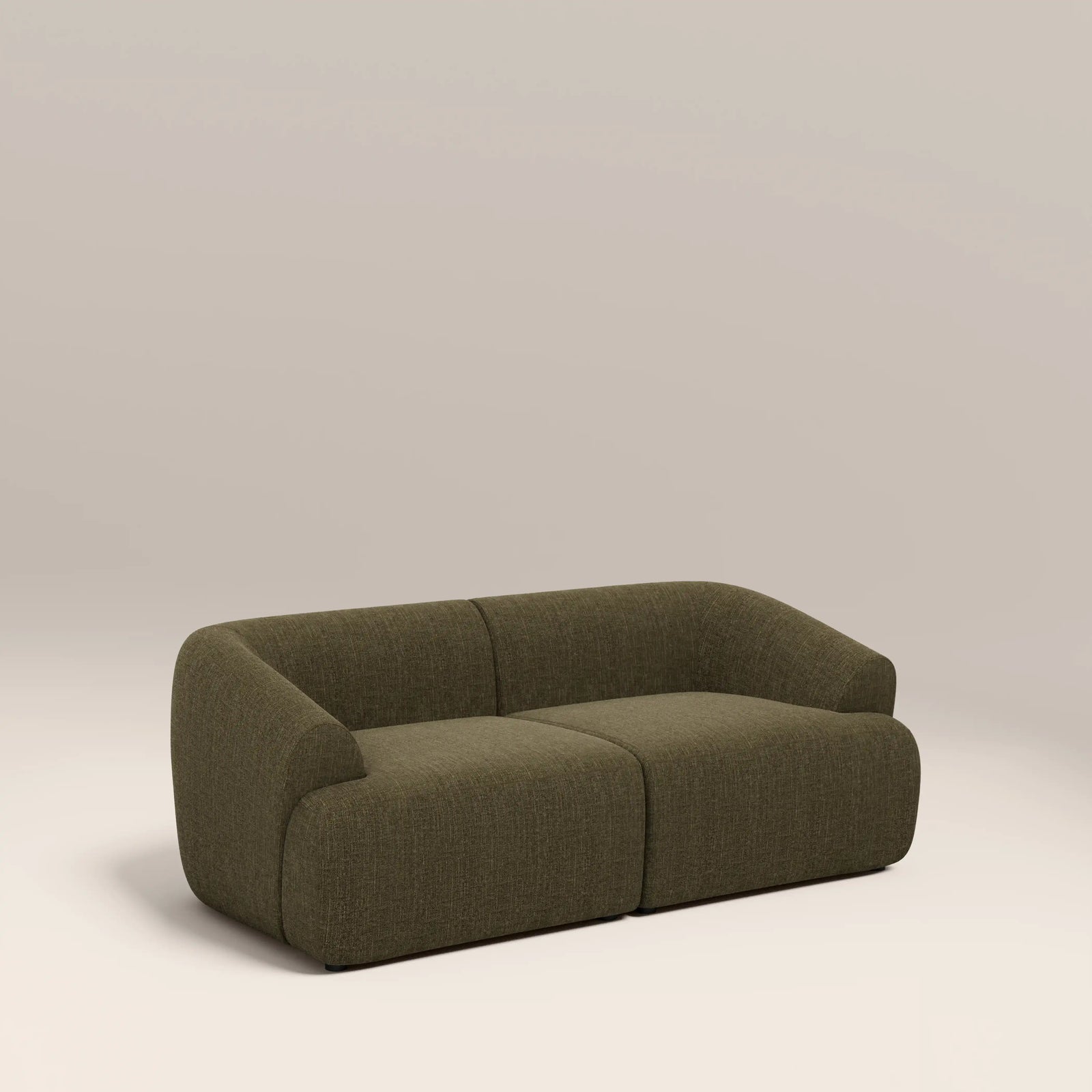 Malmo 2 Seater Sofa | Olive Green Velvet Chenille