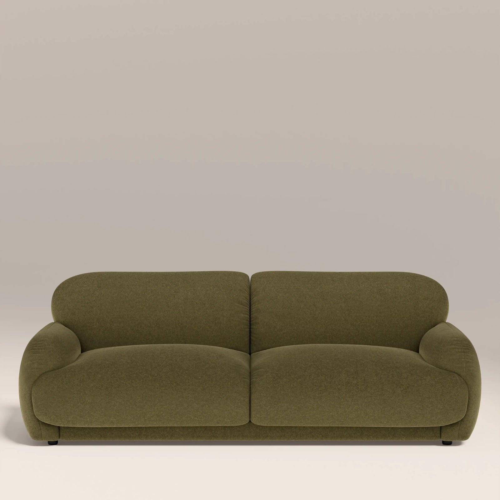 Cloud 3 Seater Sofa | Moss Green Sustainable Mohair Velvet
