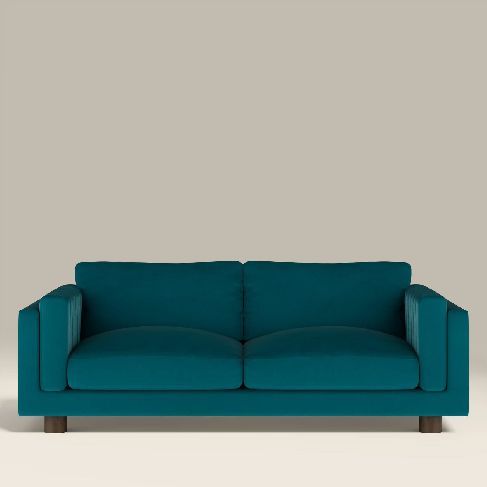 Halton 3 Seater Sofa | Teal Sustainable Velvet